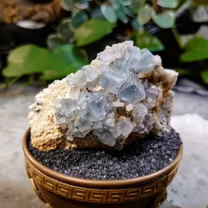 123g Brandberg Mountain Fluorite and Quartz Specimen from Namibia for Collection / Home and Altar Decor / Reiki / Meditation