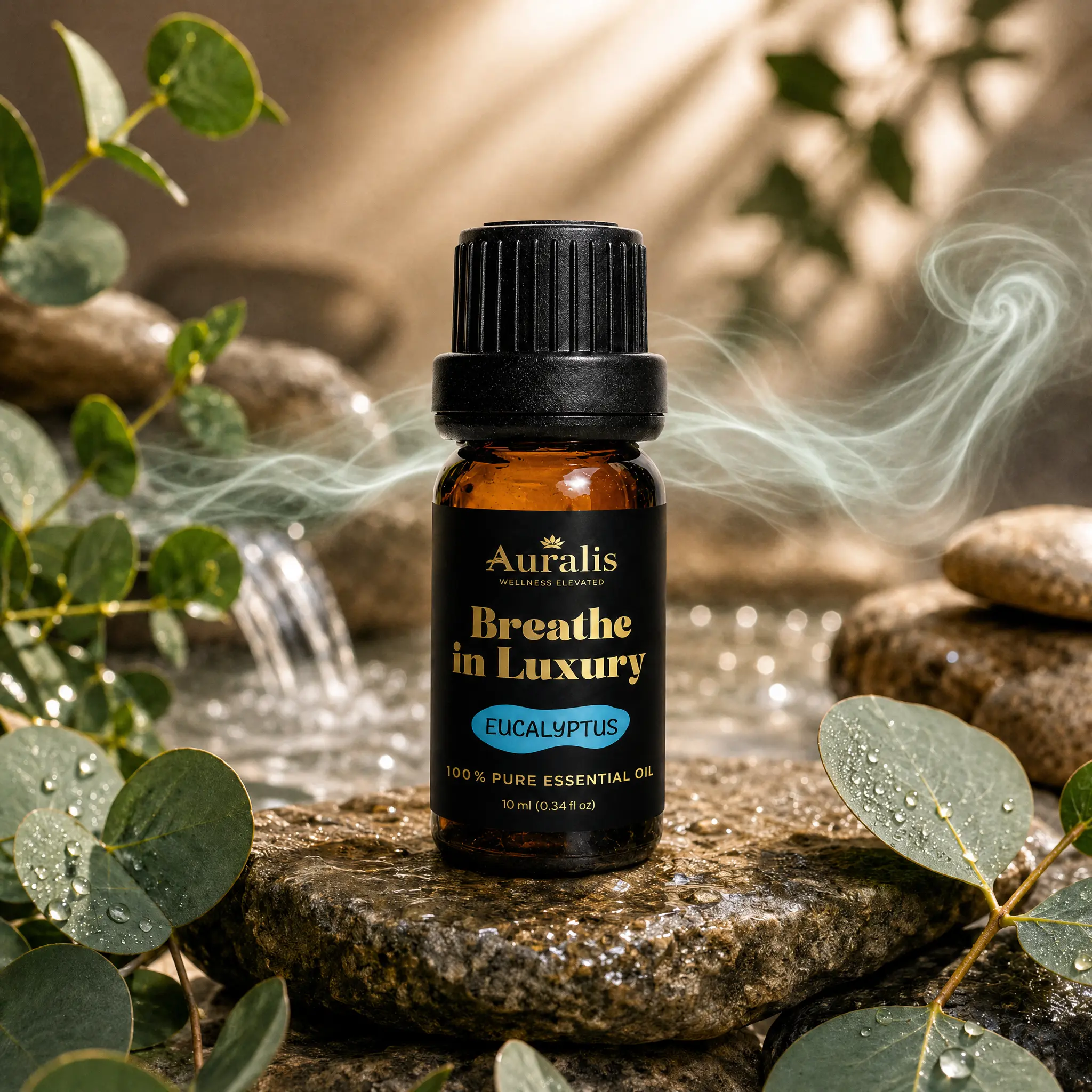 Auralis 100% Pure Natural Plant-Based Concentrated Lemon Essential Oil - 10ml Travel-Size Lightweight Bottle, Traditional Extraction, Therapeutic Unisex Soft Wellness Aid for Work Relief