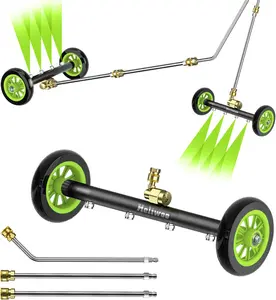 Undercarriage Pressure Washer,16 Inch,Dual-Function Pressure Washer Undercarriage Cleaner With 3 Pieces Extension Wand 4000 PSI Power Tool