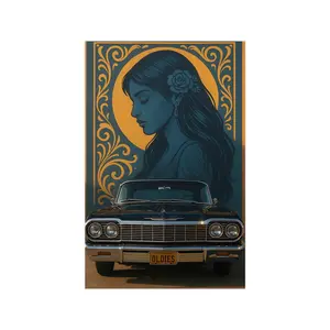 Oldies Lowrider Poster – Chicano Mural Art Edition