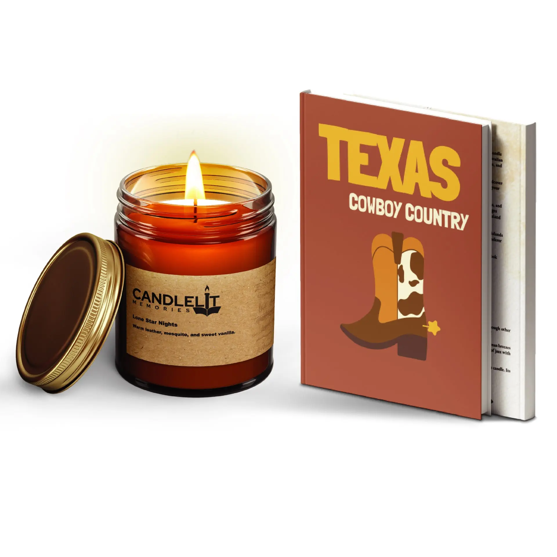 Texas Candle & Journal Set