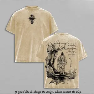 Matthew  He Is Risen Vintage Washed Oversized Christian T-Shirt, Heavy Cotton Jesus Resurrection Graphic Tee, Easter Faith Scripture Streetwear Shirt, Unisex Religious Gift for Christian Believers