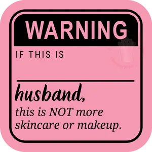 WARNING Sticker