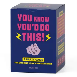 You Know You'd Do This Party Game, 160 Hilarious Cards Game, Drinking Game Card for Adults, Couple Drinking Game, College Hangouts, Bachelorette Parties, Gatherings, Card Games