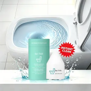 Jue Fish Automatic Toilet Bowl Cleaner, Chemical-Free Long Lasting Toilet Care, 10 Years Stain Prevention, Easy Household Home Cleaning Solution