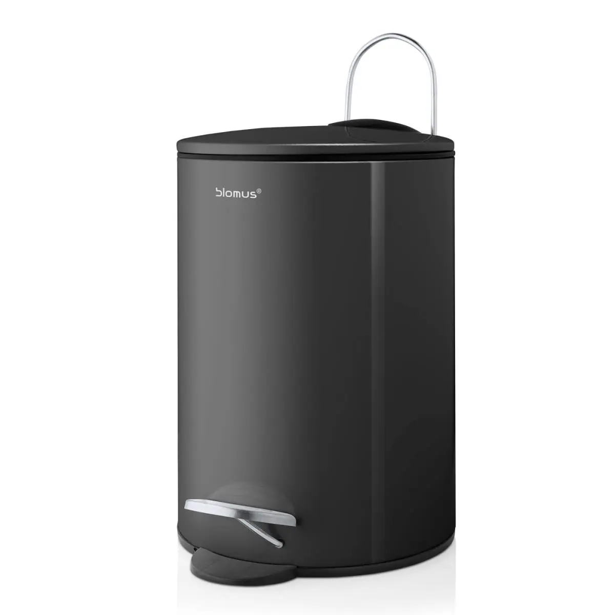 212 MAIN Stainless 3L Tubo Pedal Bin Wastepaper Basket - Steel-Coated & Plastic Construction, Magnet Closure, Sports Collectibles Accessory for Kitchen Use