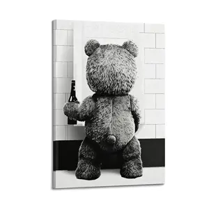 Ted Movie Poster Poster for Bedroom Aesthetic Canvas Wall Art Living Room Posters Painting Picture Print Modern Family Decor Artist Bathroom Poster