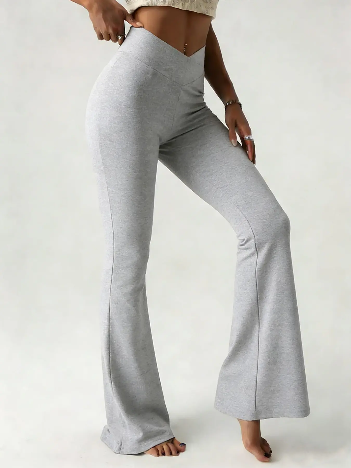 Womens Wide Leg Crossover High Waisted Yoga Pants Camo Bootcut Workout Flared Leggings Athletic Casual Pants Comfy Fall active wear gym Soft Leggings Yoga Lounge Pants Activewear Bottoms