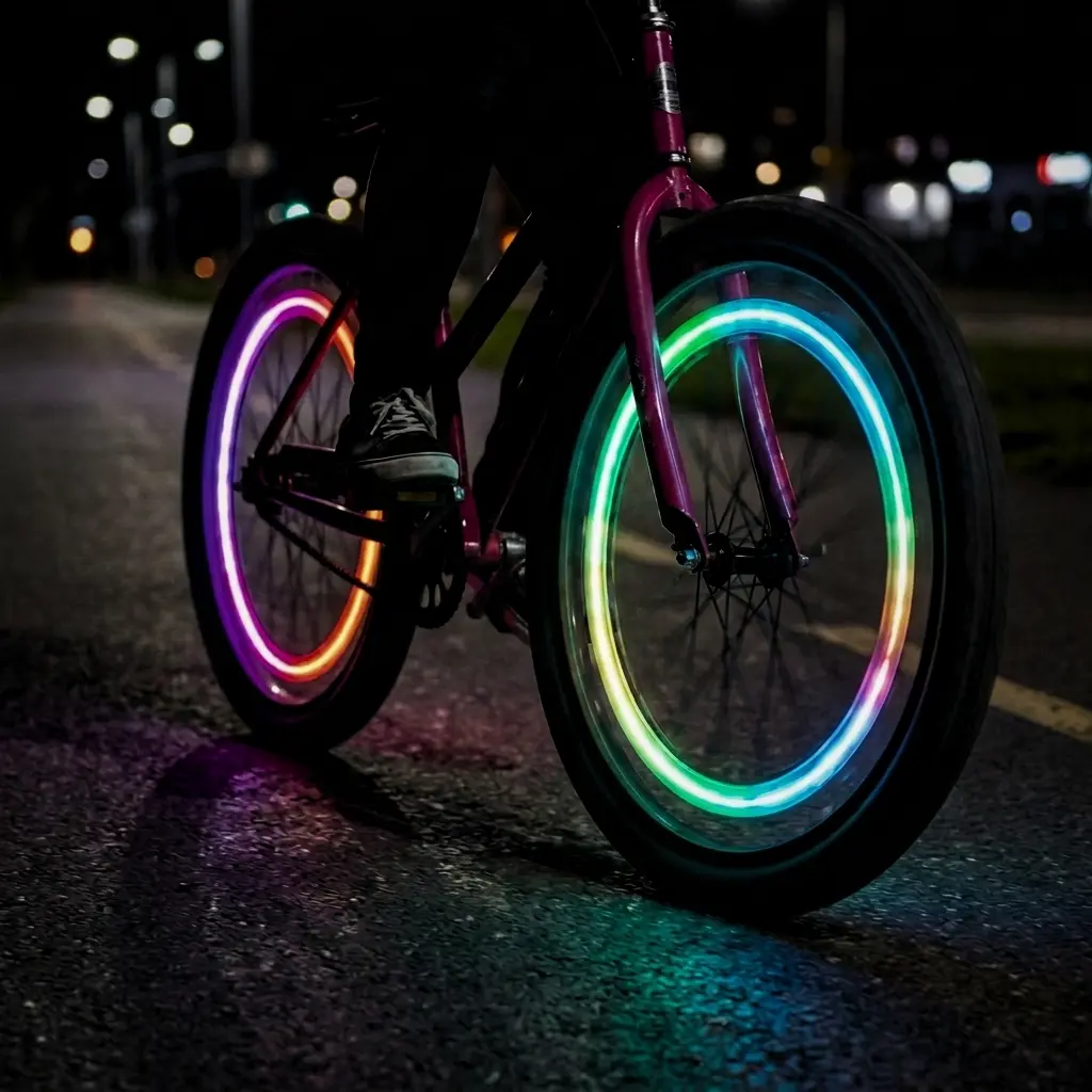 Brightz OrbitBrightz LED Bike Spoke Lights 2-Pack - Weather-Resistant, Tool-Free Clip-On, Fun Bike Accessories for Safety and Fun