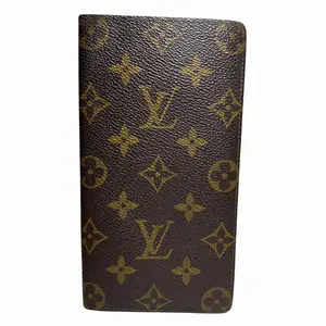 Pre-owned Louis Vuitton Canvas Small Leather Goods Porte Carte Credit Monogram Long Wallet