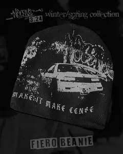 Unisex Pontiac Fiero Beanie, Fashion Clothes Accessory Hat Streetwear