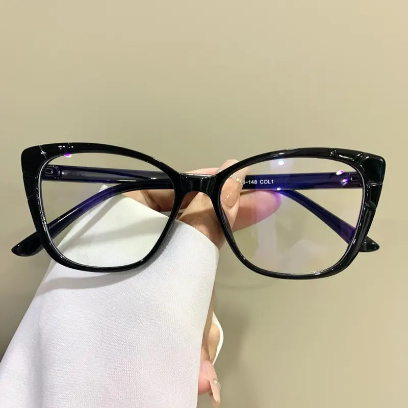 Cat Eye Glasses Fashion Trendy Simple Flat Glasses for Women Men, Casual Style PC Lens, All Seasons Wear, Unisex Eyewear, Fashionable Frames Glasses, Lightweight Durable Glasses, Trendy Casual Eyeglasses, Trending Glasses