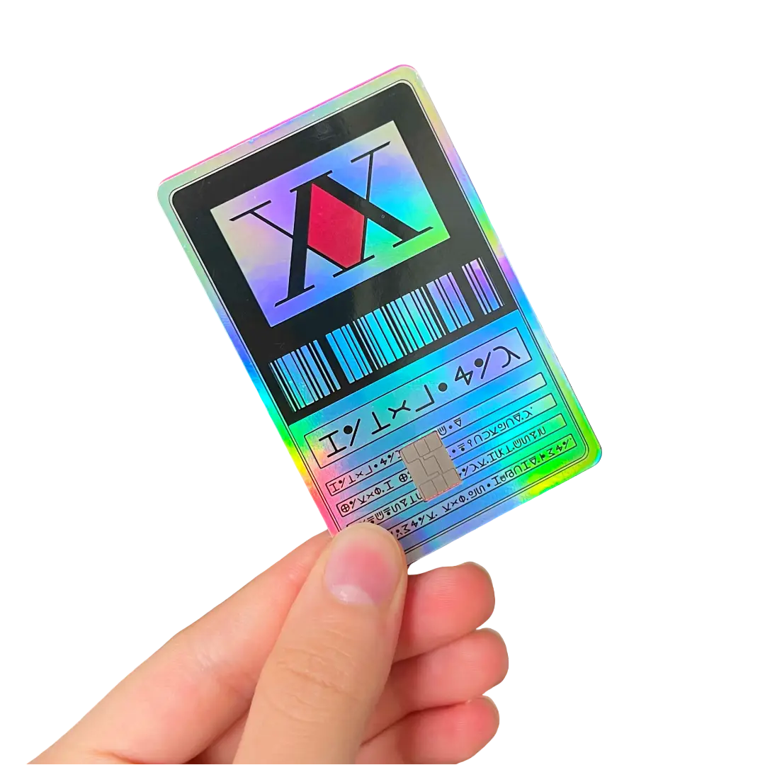 Hunter License Custom Holographic Credit Card Protection Sticker Small Chip Vinyl Debit Card Decal Skin