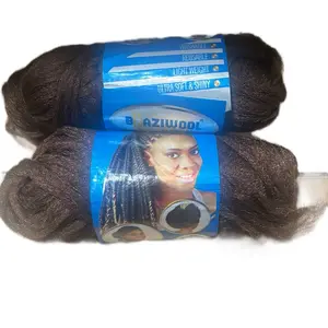 virgin beauty brazilian wool hair 100% acrylic machine knitting yard