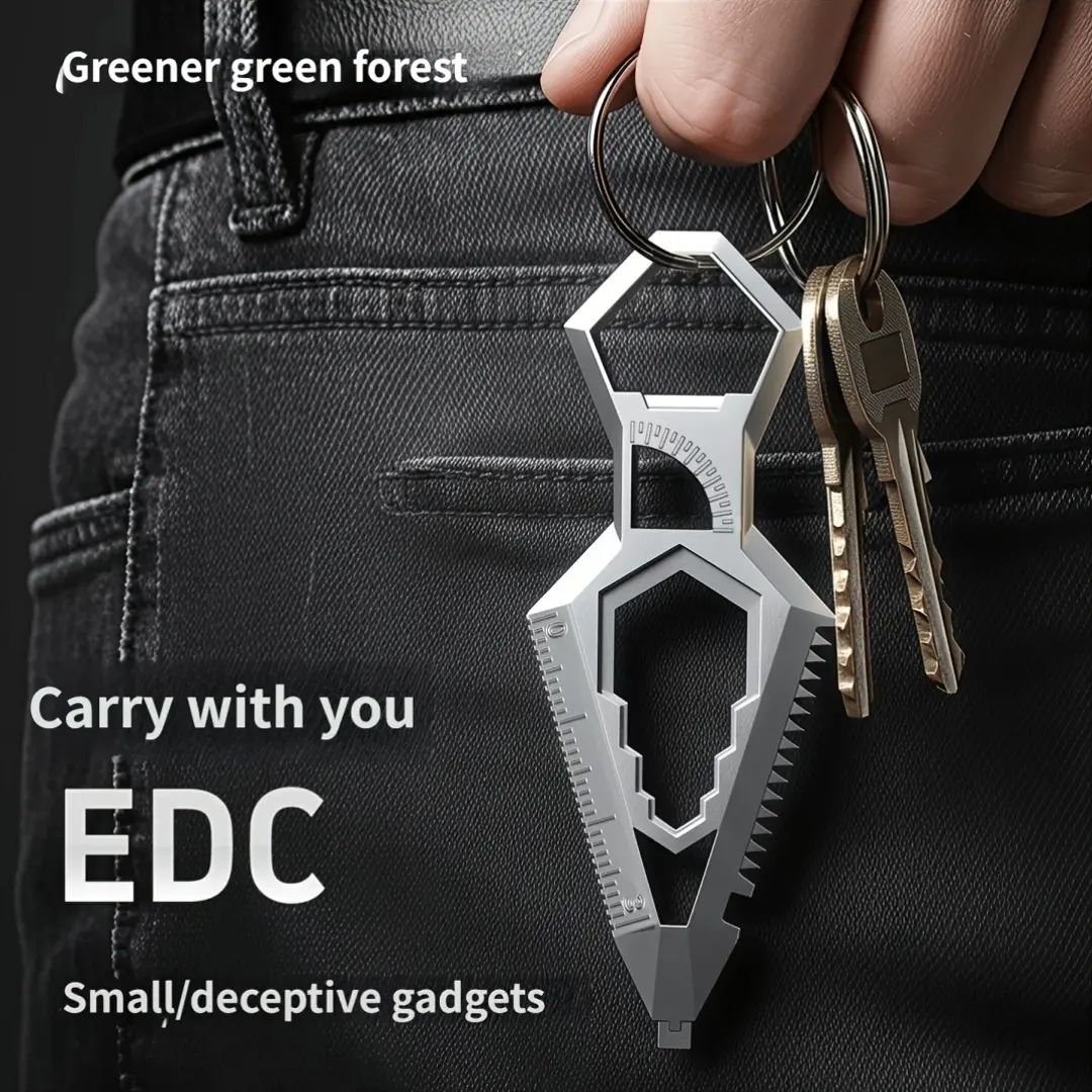 Multi-Tool Tactical Tool, Stainless Steel Silver, Portable Durable, Everyday Carry for Outdoor & Home Use, EDC Multi Tools, Multitool