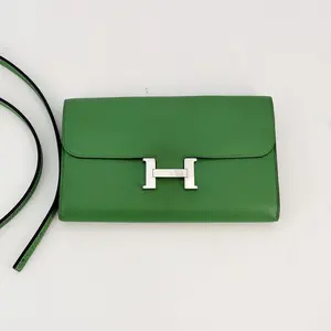Pre-owned HERMÈS epsom Mini Bags Hermes Green Constance Wallet To Go Epsom