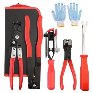 5pcs Hose Clamp Pliers Car Water Pipe Fuel Coolant Spring Bundle Removal Tool