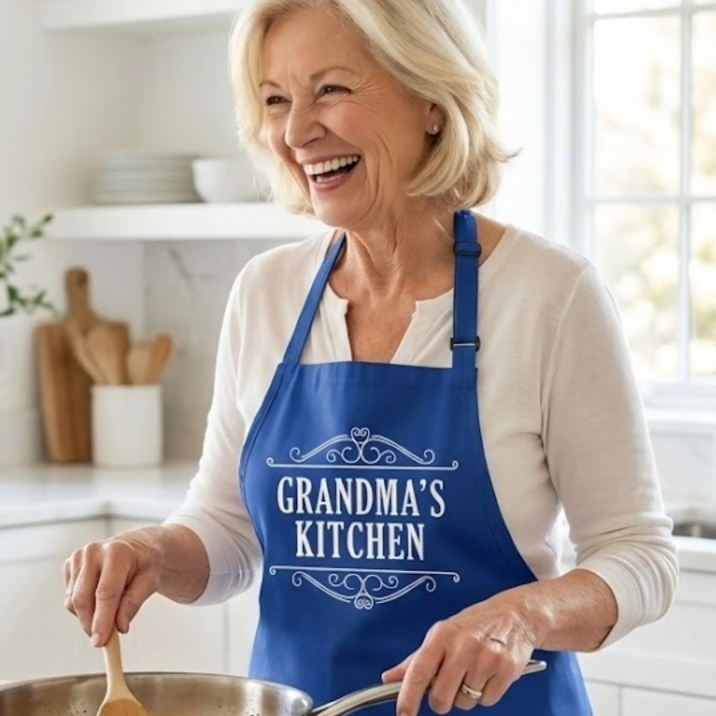 Grandma’s Kitchen Apron, Gift for Grandma, Personalized Grandma Apron, Grandma Cooking Apron, Nana Baking Gift, Mother’s Day Grandma Gift