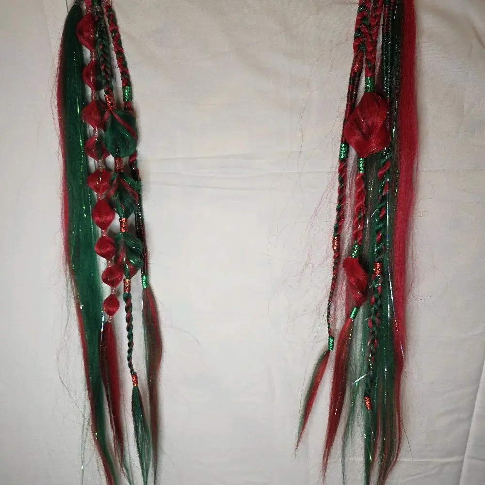 Festival Hair - Cavalier Tie-In Ponytail Set with Tinsel (4 Strands Each)