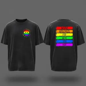 Never Apologize For Who You Are Shirt, LGBTQ Pride Shirt, Rainbow Pride Day Gift, Pride Month Shirt, LGBTQ+ Rainbow Tee, Gay Pride Shirt