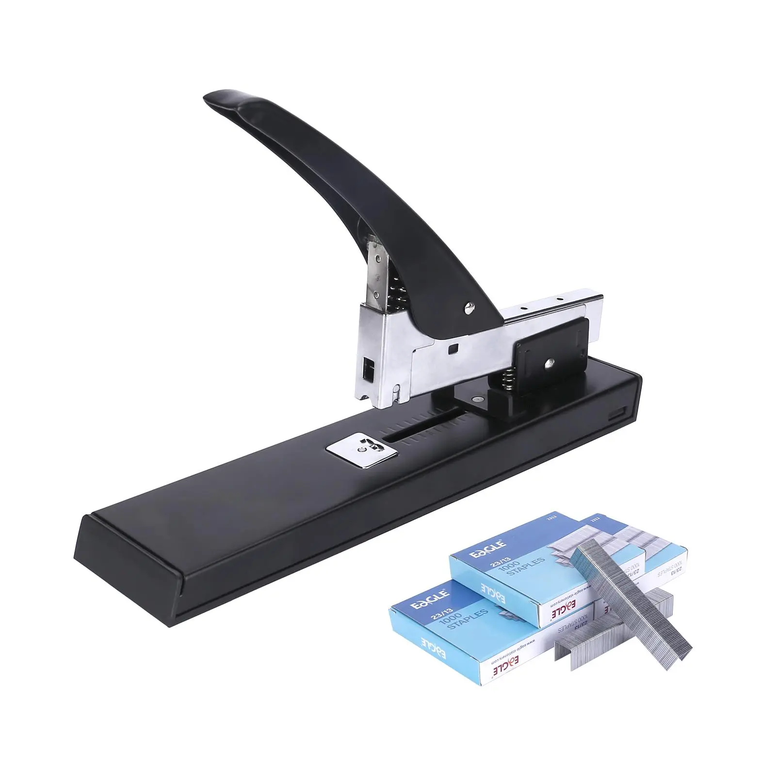 Manual Stapler, 1 Count Portable Labor-saving Stapler with 2000pcs Staples, Office Binding Supplies for Home School Dormitory