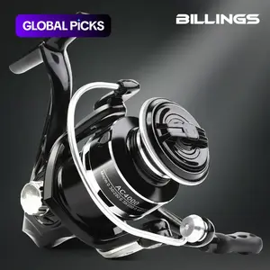 BILLINGS AC 1000~7000 Series 5.2:1 Gear Ratio 22LB Max Drag with Metal Spool Spinning Fishing Reel, Fishing Accessories for Freshwater Saltwater, Fishing Supplies, Fishing Gear Set, Fishing Equipment #GLOBAL PICKS