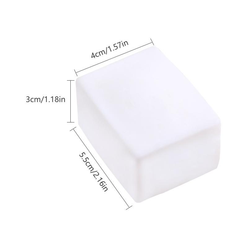 6-Pack White Marshmallow Cube Squeeze Toy - White, moldable fidget Toy with Squeeze Feature, Ideal for Play and Relaxation Giant Cheese Squishy - 6/7cm Moldable Non-Rebound & Slow Rebound Fidget Toy