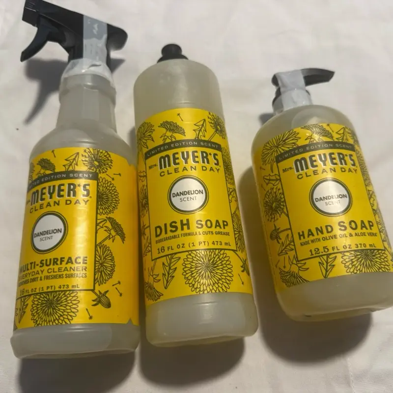 MRS. MEYER'S CLEAN DAY Honeysuckle Scented Liquid Dish Soap & Hand Soap Biodegradable Formula 16 fl oz Pack of 3