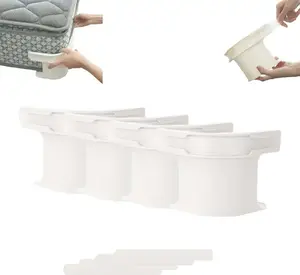 Adjustable Bed Sheet Fasteners, Elastic Sheet Straps Gripper Clips, Heavy Duty Sheet Holders for All Mattress Sizes, Keep Sheets Secure & Wrinkle-Free, Fits Home Bedroom Hotel Dorm Room Bedding Accessories