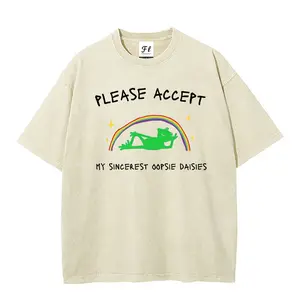 PLEASE ACCEPT MY SINCEREST OOPSIE DAISIES Washed T-shirt