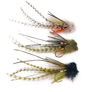 Bass Buford, set of three flies, hook size #2