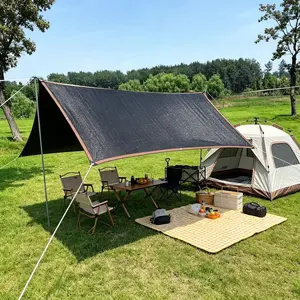 Sunshade Net Easy Installation, Ideal for Outdoor Balcony, Terrace, Greenhouse, Durable Striped Mesh Design