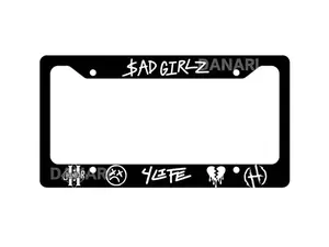 Sad Girlz 4 Life License Plate Frame, Sad Girlz 4 Life, Aluminum License Plate Frame, Custom Car Accessories, Custom Plate Frame