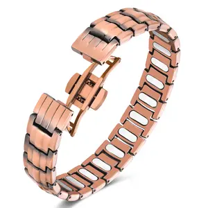 Jecanori 5X Strength Copper Magnetic Bracelet for Men - 99.99% Pure Copper with 3800 Gauss Magnets,Copper Gifts for Him Adjustable Cuffs,summeroutfits,vacationoutfits,beachoutfits
