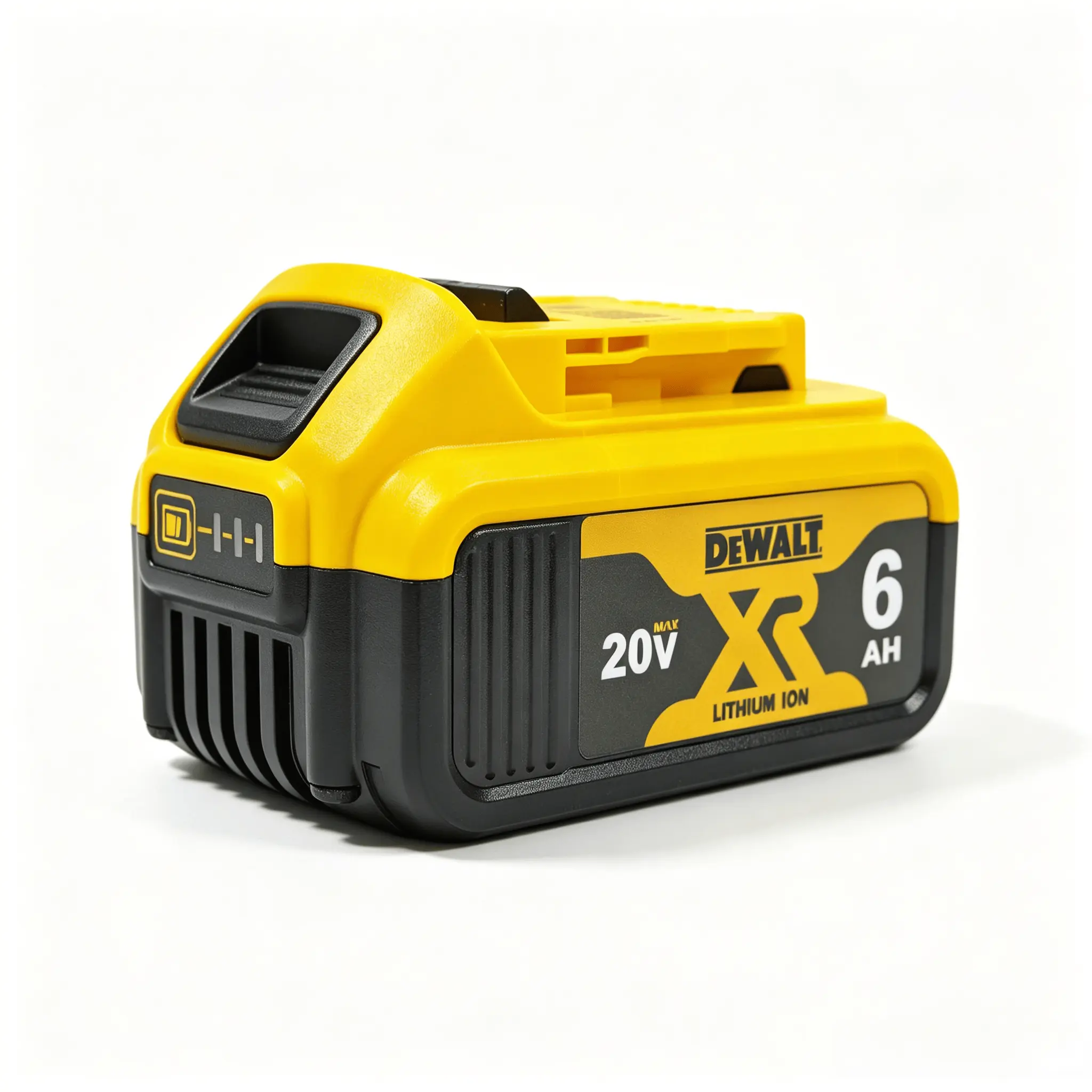 DEWALT 20V MAX 6 Ah Lithium-Ion Replacement Battery (DCB206) for Power Tools, 18650 Cells, BMS Short Circuit Protection, LED Fuel Gauge, Shockproof Shell, Reliable Power for DIY Enthusiasts’ Home Projects