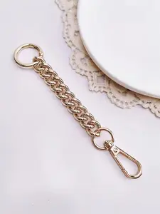 1pcs Metal Wallet with Extender, Adjustable Buckle, Women's DIY Handbag Accessory, Casual Asymmetrical Design, All Seasons