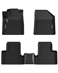 【GARVEE】Floor Mats for 2015-2023 Jeep Cherokee - Anti-Skid, All Weather TPE Floor Liners in Black, Durable and Custom Fit (Not Compatible with Grand Cherokee)