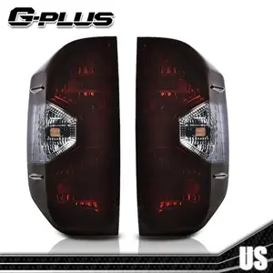 Fit For 14-21 Toyota Tundra Maroon Rear Tail Lights Brake Lamps Assembly Pair