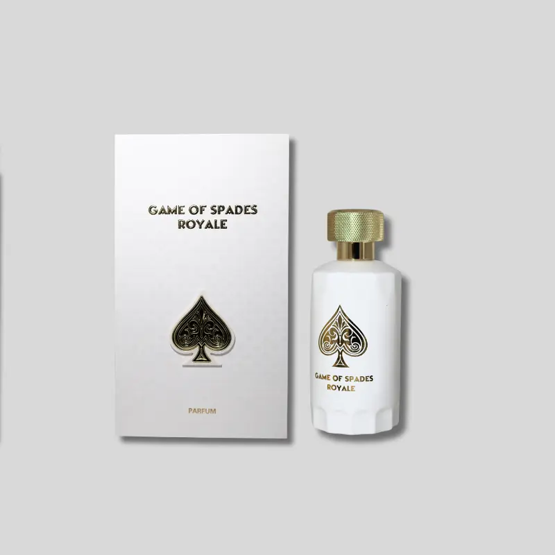 GAME OF SPADES ROYALE Unisex Elegant Niche Alcohol-Base Parfum - 3.4 fl oz Aromatic Chic Gourmand Body Fragrance with Oriental Mix, Caramel, Jasmine, Moss & Cedarwood Notes (Adult Signature Scent)