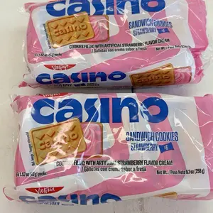 Casino Galletas Cookies Snack, 2-Pack with 8 Small Individual Bags each pack