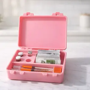 Peptide Storage Case with Vial Holder | Portable Organizer Box for Vials & Supplies | Travel-Friendly Peptide Storage Container | Clean & Secure Organizer