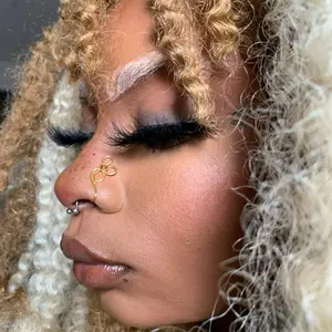 Lily  Nose Cuff Non-Piercing Jewelry in Silver Gold Copper & Bronze Tarnish Resistant Wire Fashion Accessory