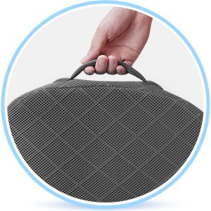 TushGuard Seat Cushion - Memory Foam Cushion for Office Chair, Car Seat, Airplane, Bleacher - Sciatica & Hip & Coccyx Pain Relief Desk Chair Cushion for Long Sitting Office Workers, Car Drivers,back to school,back to school shopping,home decor