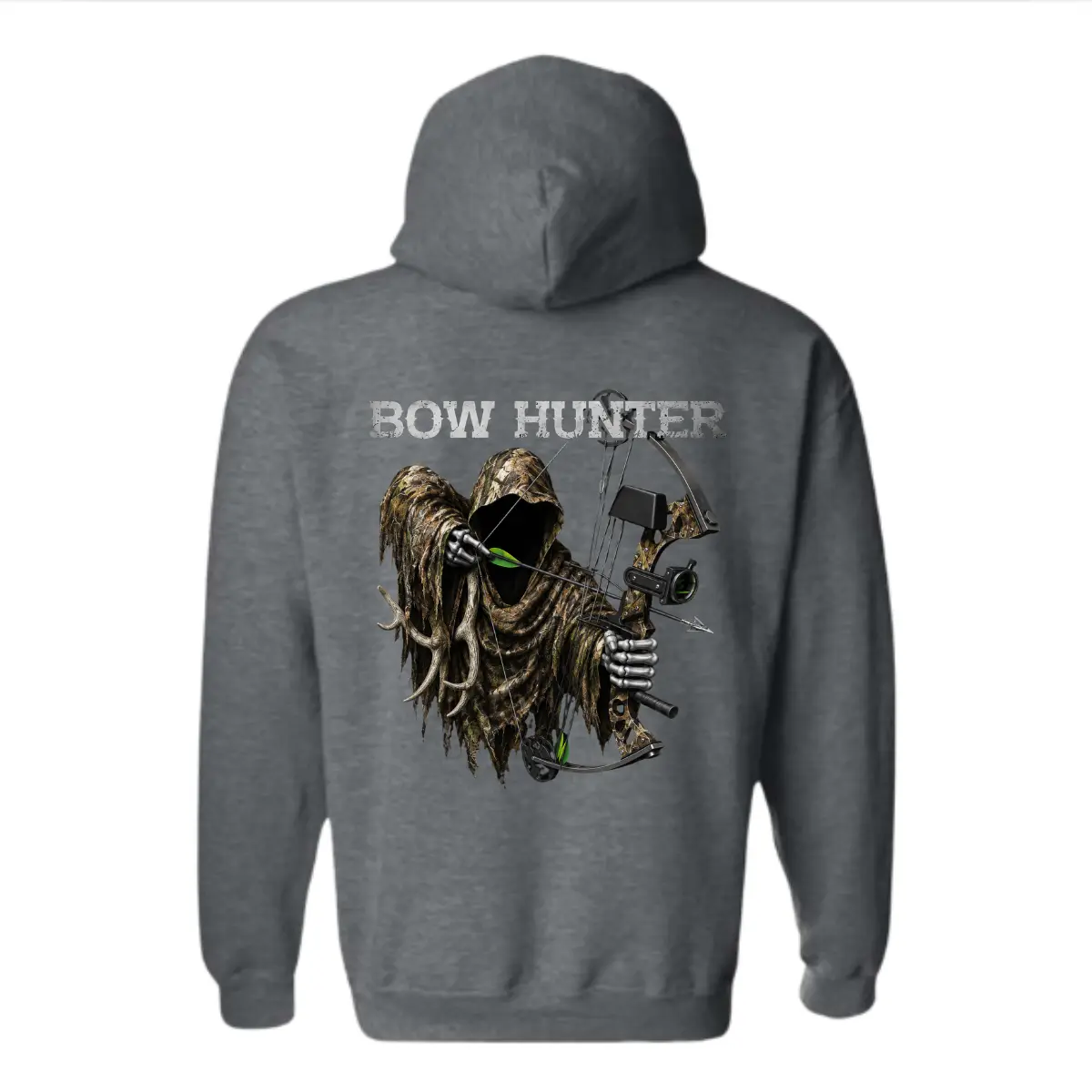 Bow Hunter Hoodie - Hooded Archer and Compound Bow Graphic, Ideal for Archery Hunters, Outdoorsmen and Hunting Lifestyle Fans, Stylish Unisex Hoodie for Adventure Menswear Sweaters