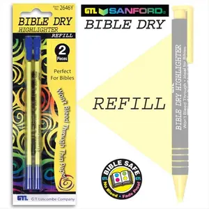 G T Luscombe Co 10345 Highlighter Bible Dry Yellow Refill
