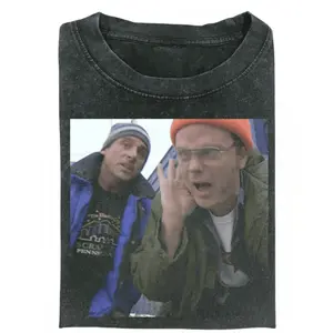 The Office Dwight And Michael Vintage Shirt Funny Classic Tv Show Tee Vintage Meme Graphic Top Sitcom Humor Shirt Co Breathable Cotton Tee