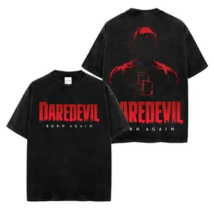 Daredevil Born Again V2 Premium Acid Washed Shirt, The Man Without Fear Graphic Shirt, Character Comics Fans Shirt, Comic T-Shirt, Comic Book Fans T-Shirt, Superhero Graphic Tee