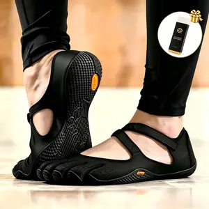 Women Five Finger Barefoot Shoes, Ladies Soft Non Slip Quick Dry Breathable Mesh Five Toe Foot Protection Sneakers, Indoor Fitness Yoga Pilates Ballet Dance Training Shoes