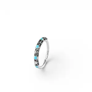 Turquoise 8 mm Hoop 20 Gauge Piercing