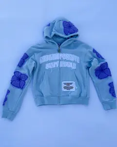 'New Beginnings' Zip Up (Blue)